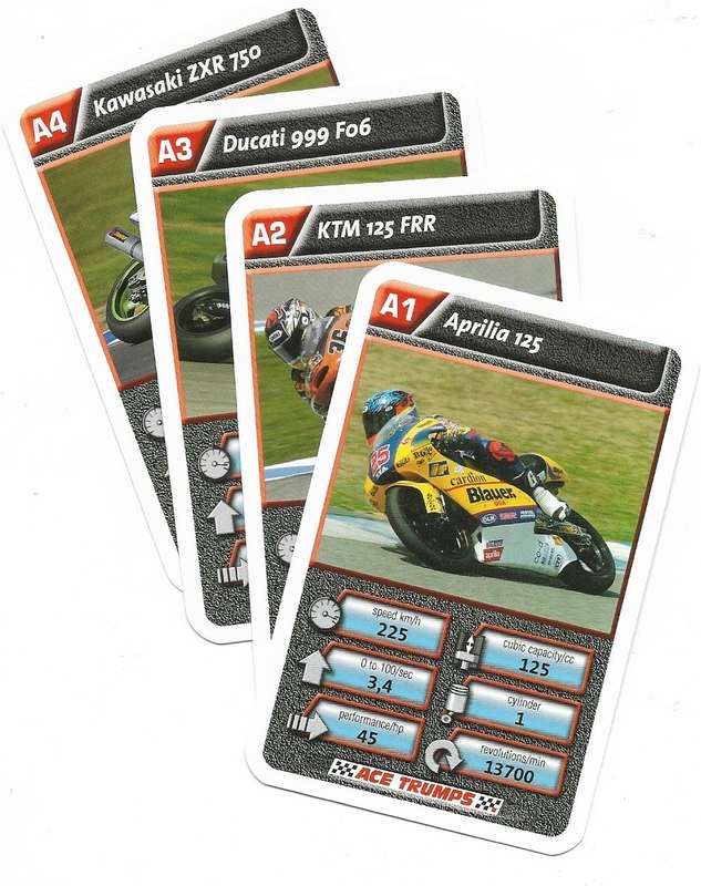 Ace Trumps Racing Motorbikes