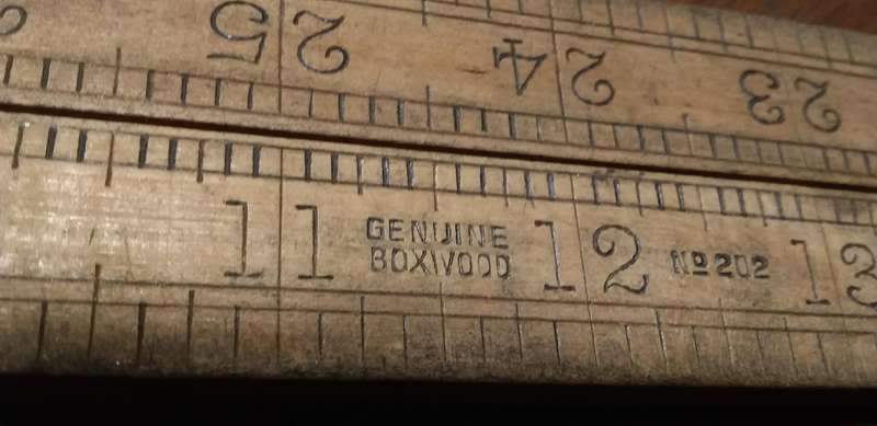 Witco No 202 Made In Denmark Folding Carpenter Ruler