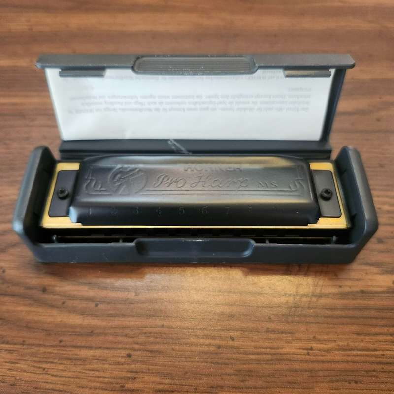 Hohner Pro Harp Harmonica Key of Bb (B FLAT)