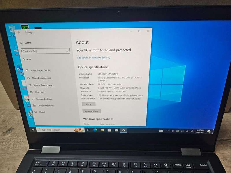 Lenovo ThinkPad X13 Yoga Notebook PC  Core i5-10310U / 13.3 FHD Touchscreen / 16GB RAM