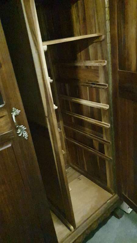 KNYSNA BLACK WOOD wardrobe set