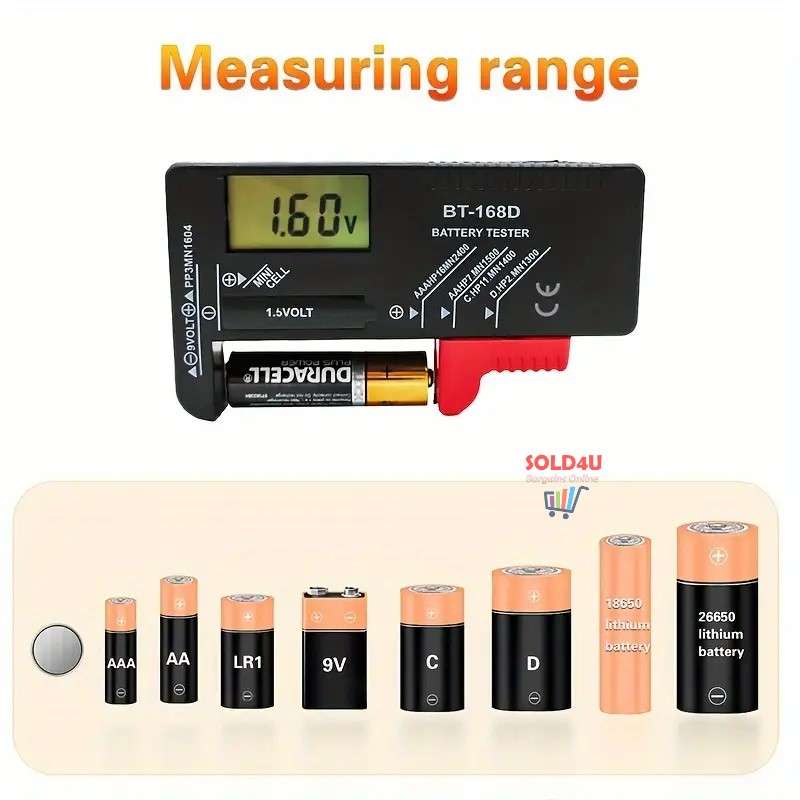 Digital LCD Battery Tester Universal  BT-168D