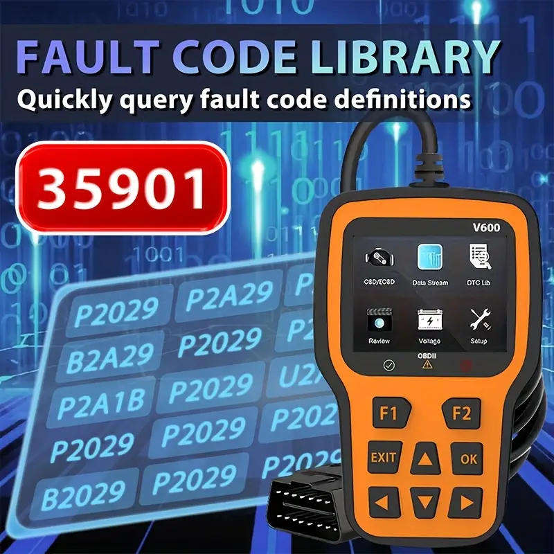 OBD2 scanner Car Diagnostic Tool Supports 10 Languages 2.4 Inch Color Screen