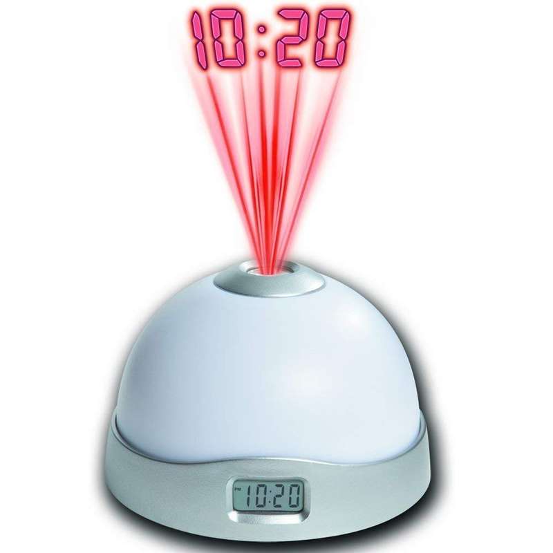 Fluorescent Kids Night Sky Moon Stars Projection Digital Clock
