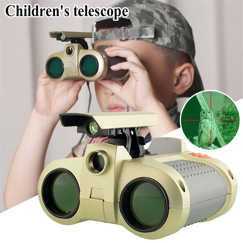 4x30 Pop-up Light Night Vision Binoculars for Children