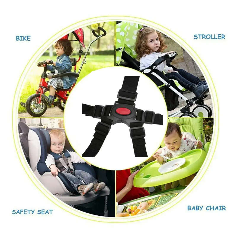 Baby Universal 5 Point Harness Belt Adjustable Strap for Stroller