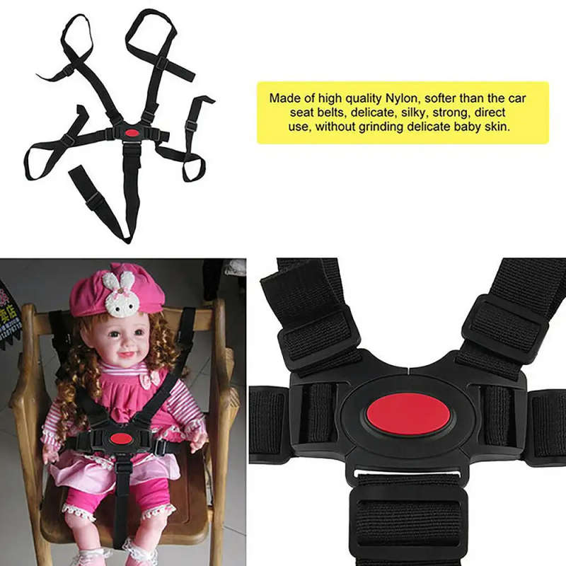 Baby Universal 5 Point Harness Belt Adjustable Strap for Stroller