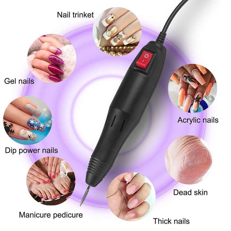 Professional Nail Art Salon Electric Manicure File Nail Drill Machine Kit Set