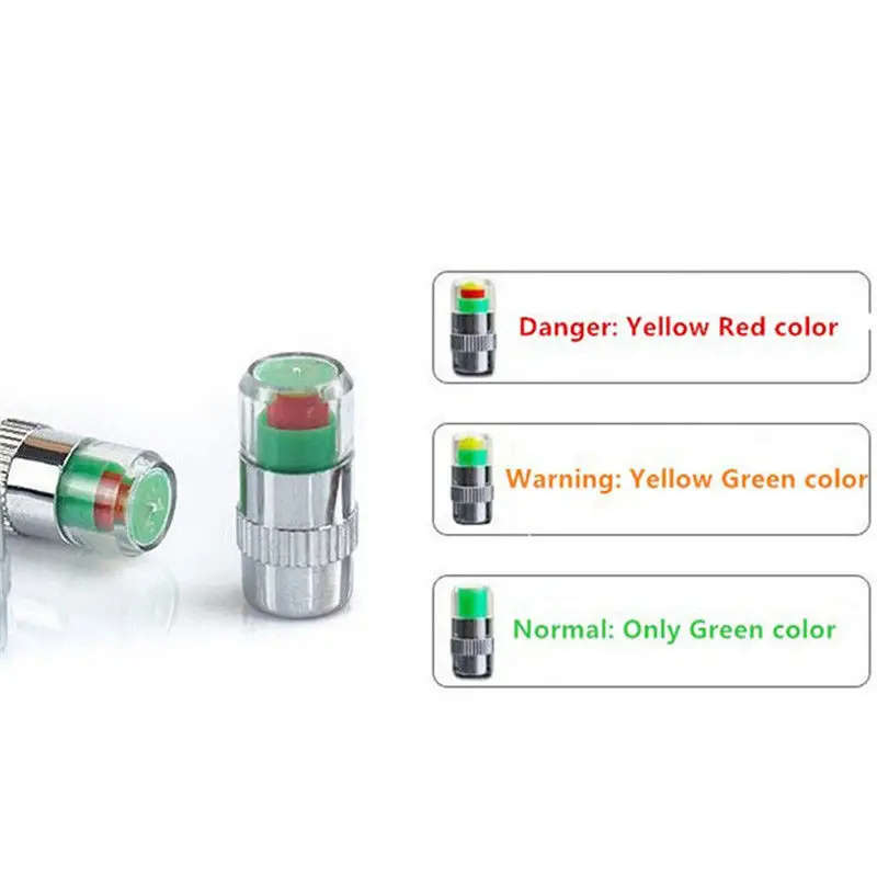 4pcs Car Tire Pressure Gauge Indicator