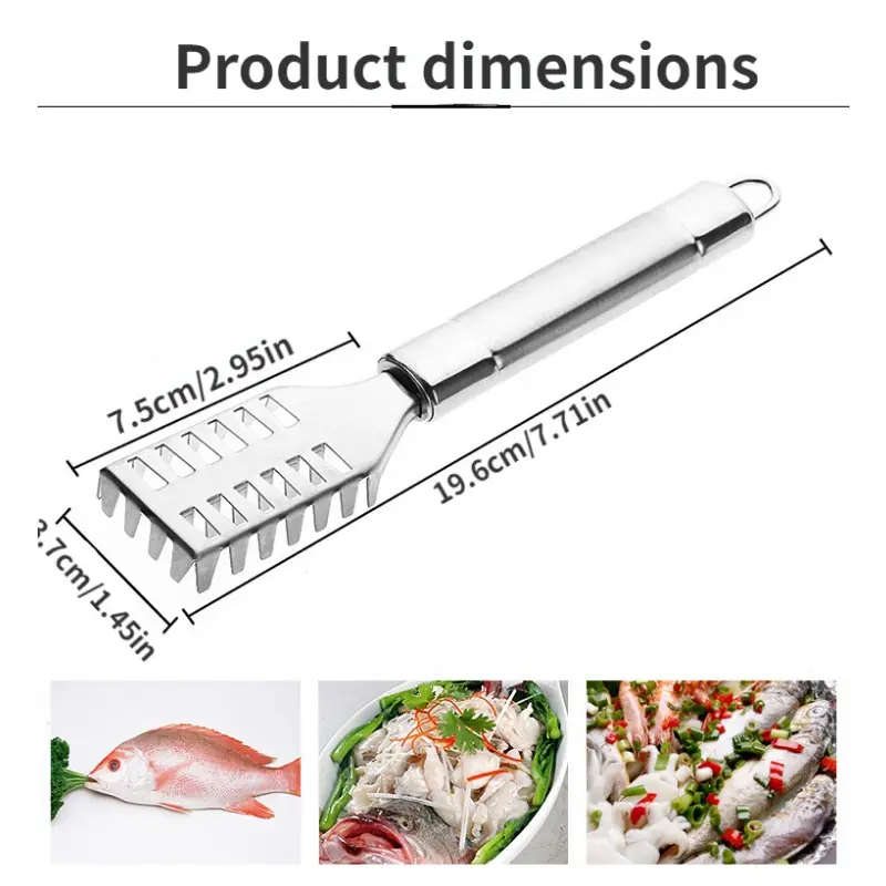 Fish Scaler Remover Planing Tool Stainless Steel