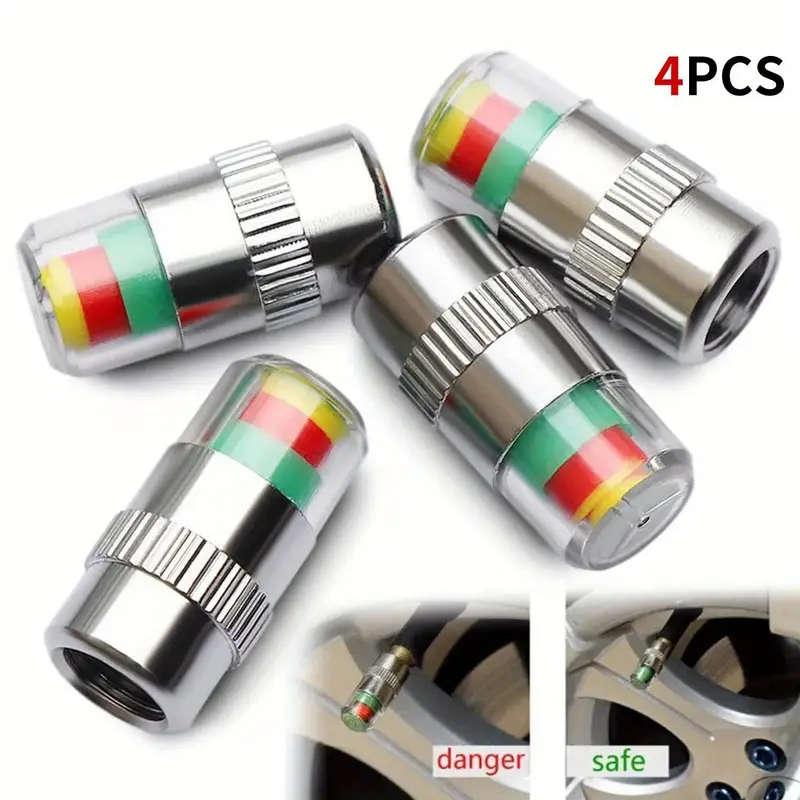 4pcs Car Tire Pressure Gauge Indicator