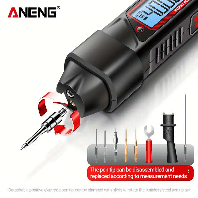 Multifunctional Pen Type Multimeter AC/DC Voltage Tester Ohm Hz Zero Fire Line Detector