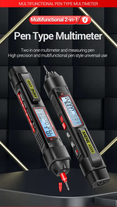 Multifunctional Pen Type Multimeter AC/DC Voltage Tester Ohm Hz Zero Fire Line Detector