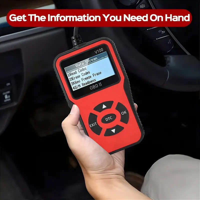 Professional Engine Fault Code Diagnostic Scan Tool for OBD II Protocol Cars | V100 OBD2 Scanner