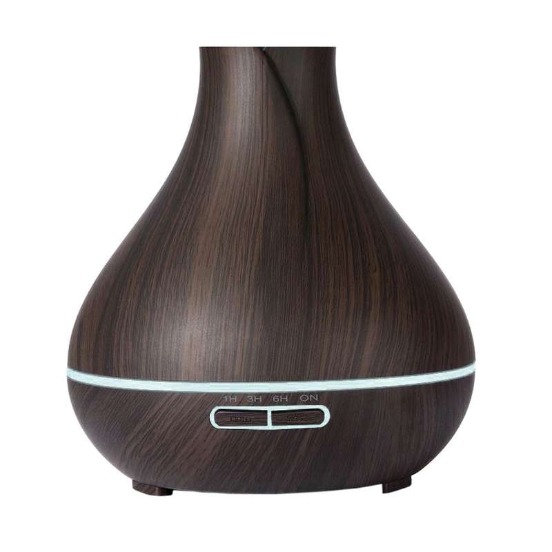 Woodgrain LED Aromatherapy Cool Mist Maker Essential Oil Diffuser (400ml)