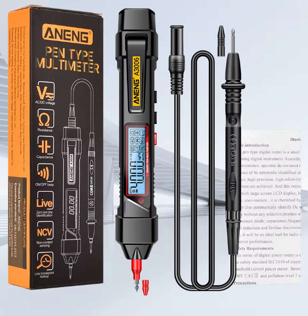 Multifunctional Pen Type Multimeter AC/DC Voltage Tester Ohm Hz Zero Fire Line Detector