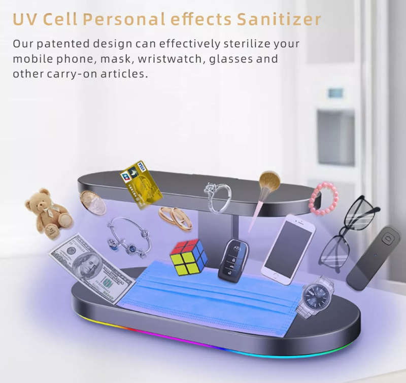 4-in-1 UV Sanitizing Wireless Charger for iPhone, Apple Watch (White only)