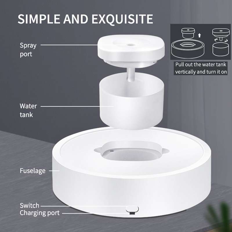 4-in-1 Movable UV Sterilizer Humidifier Air Purifier Aroma Diffuser