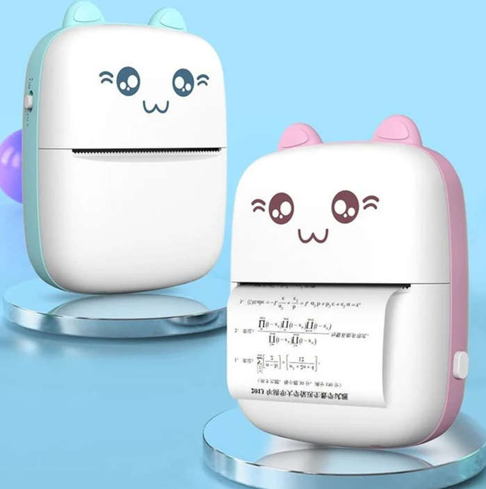 Portable Thermal Mini Pocket Wireless Bluetooth Printers [PINK]