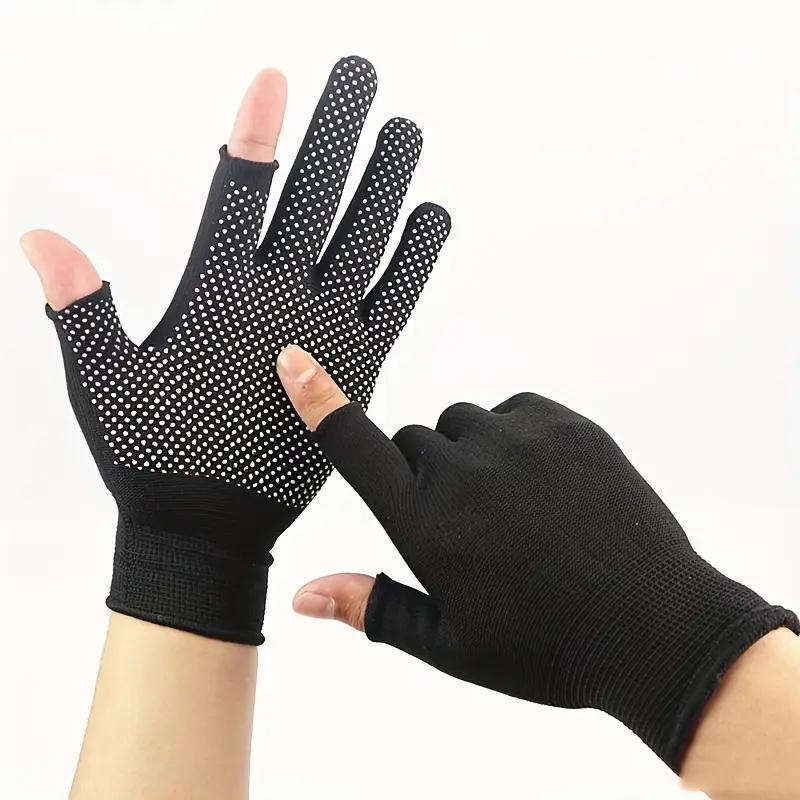Pair of Breathable Touchscreen-Compatible Fingerless Cycling Gloves