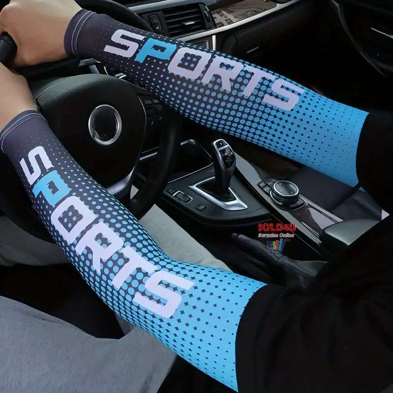 Unisex Cooling Arm Sleeves  Sports Running UV Sun Protection Outdoor Fishing Cycling Sleeves 1-Pair