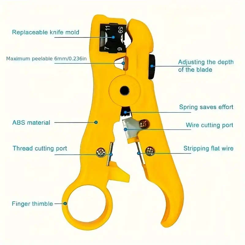 Multi-functional Electric wire Stripping Cutter