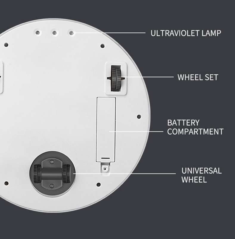 4-in-1 Movable UV Sterilizer Humidifier Air Purifier Aroma Diffuser