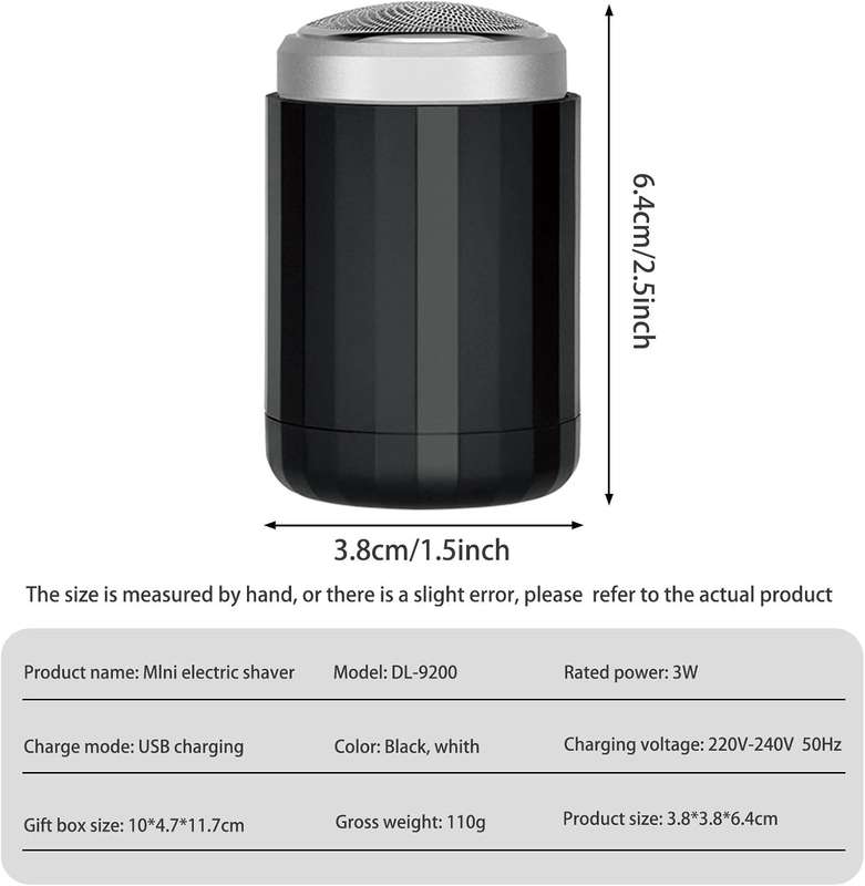 Travel Portable Wet and Dry USB Rechargeable Mini Shaver