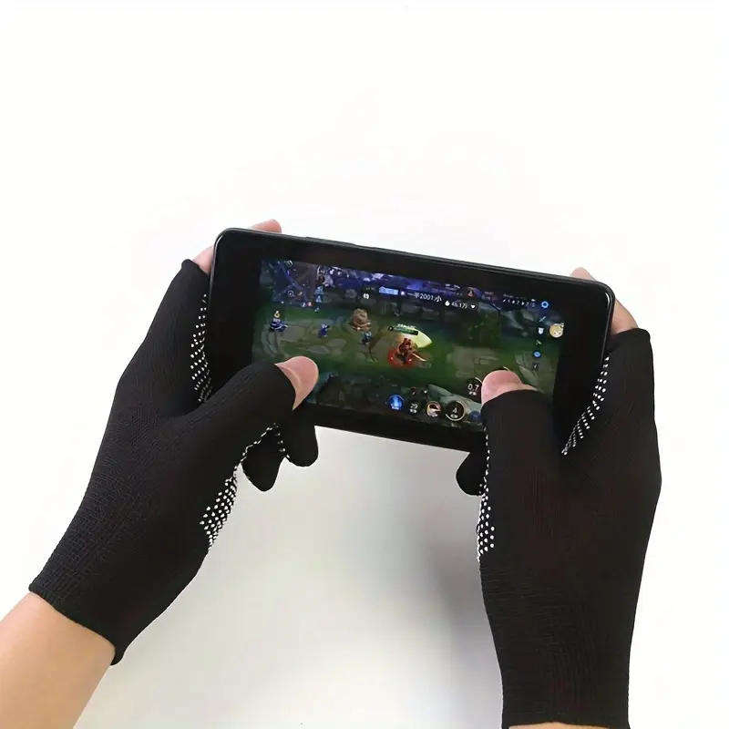 Pair of Breathable Touchscreen-Compatible Fingerless Cycling Gloves