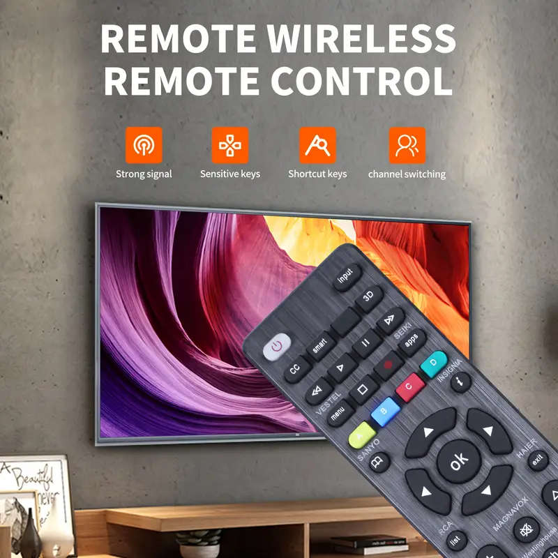 Universal TV Remote Control for SamSung, LG, Sony, Sharp, Philips, Toshiba, Hitachi, Sanyo, JVC etc