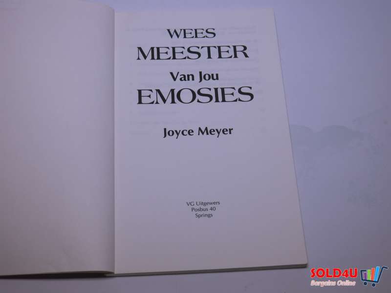 Wees Meester Van Jou Emosies - Joyce Meyer