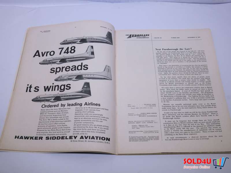 The Aeroplane and Astronautics Magazine 14 SEP 1961 - 1911 - 1961 - 50 Years of Progress