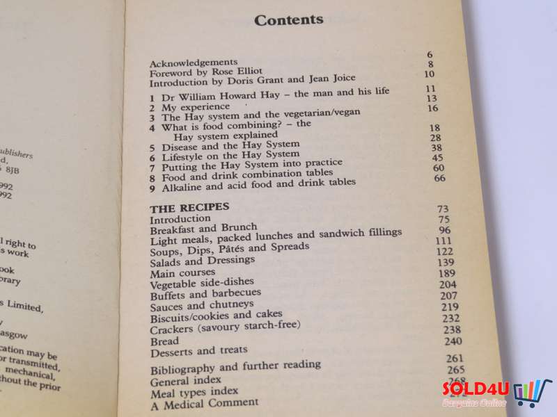Food Combining for Vegetarians - Eat for Health on the Hay Diet - by Jackie Le Tissier