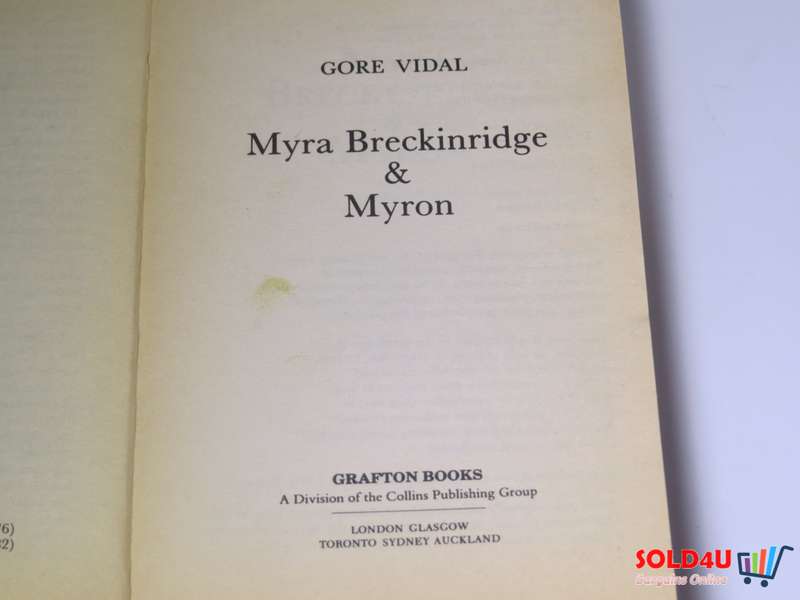 Myra Breckinridge And Myron by Gore Vidal