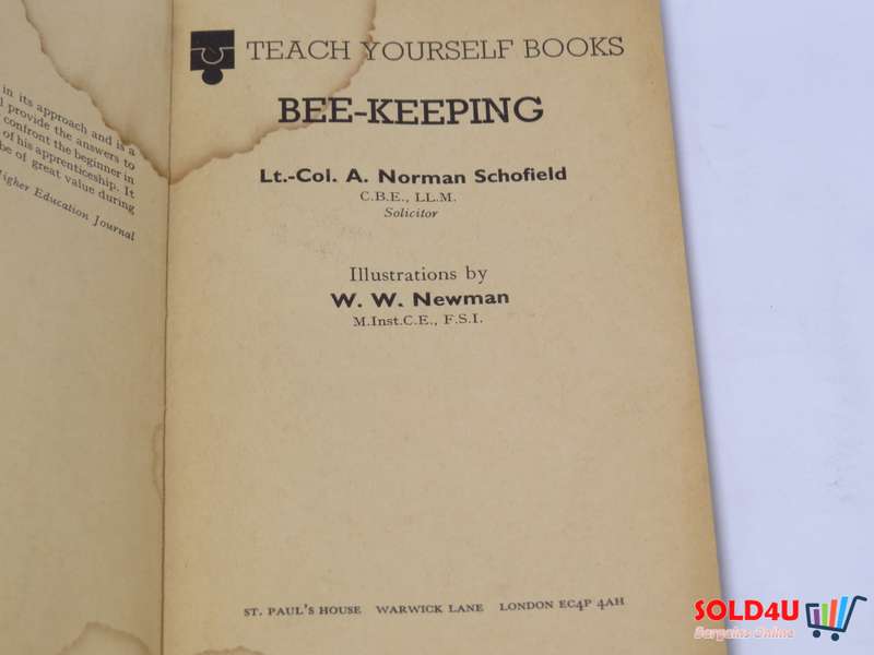 Bee-keeping (Teach yourself books) by A N Schofield