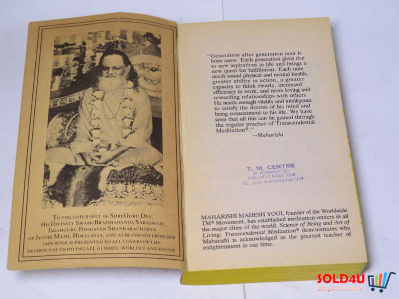 Science of Being and Art of Living - Transcendental Meditation - Maharishi Mahesh Yogi