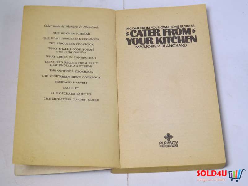 Cater from your Kitchen by Marjorie P.Blanchard