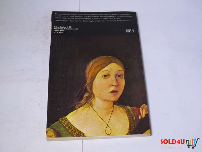 The Second Penguin Book of English Madrigals: For Five Voices by  Denis Stevens