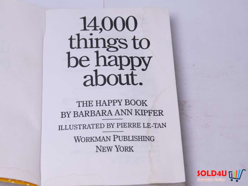 14,000 things to be happy about - The Happy Book by Barbara Ann Kipper