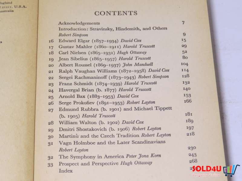 The Symphony: Volume 2: Elgar to the Present Day by Robert Simpson
