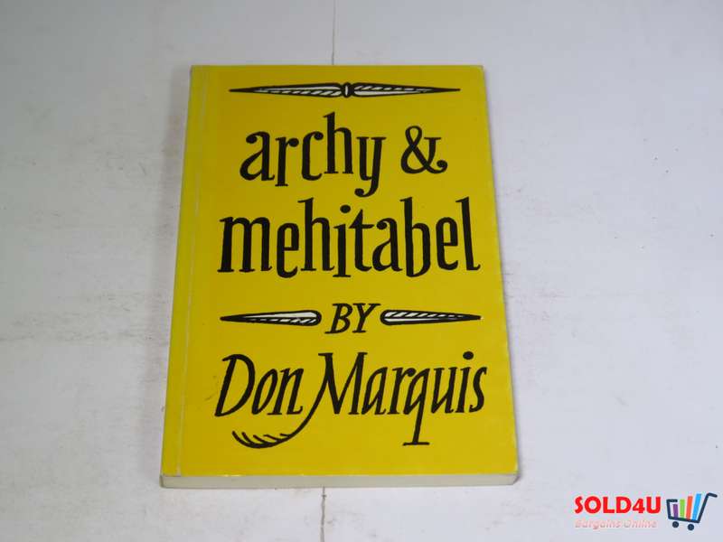 Archy and Mehitabel by Don Marquis