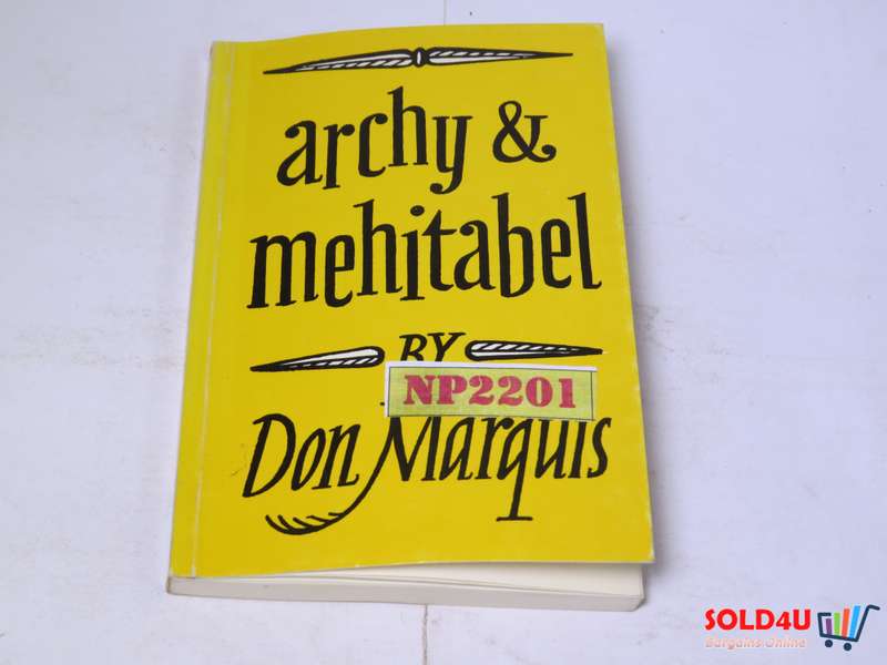 Archy and Mehitabel by Don Marquis