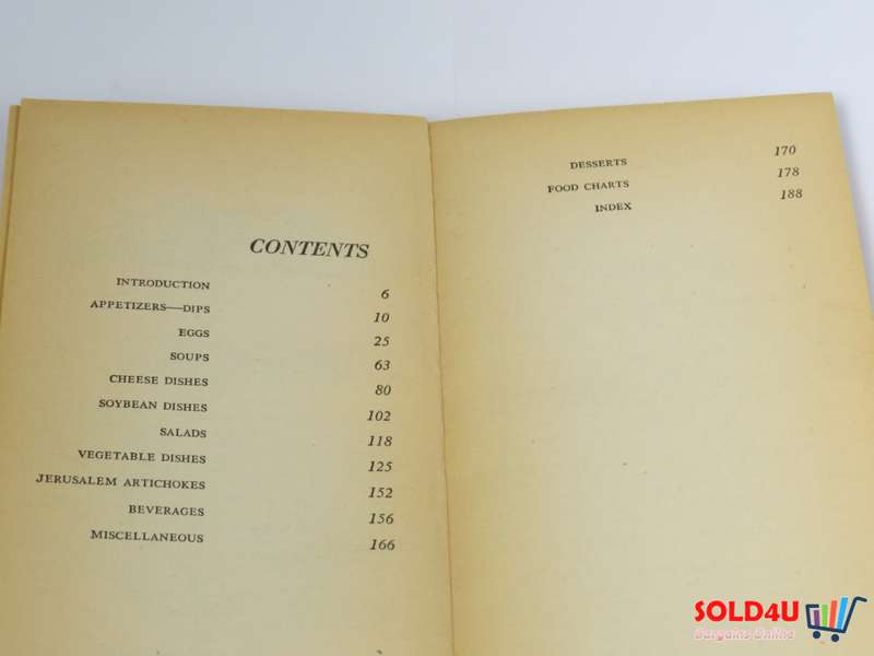 A Natural Foods Cookbook Almonds to Zoybeans by Mothey Parsons