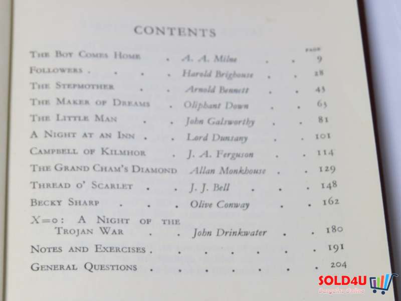 One Act Plays Of Today by J W Marriott