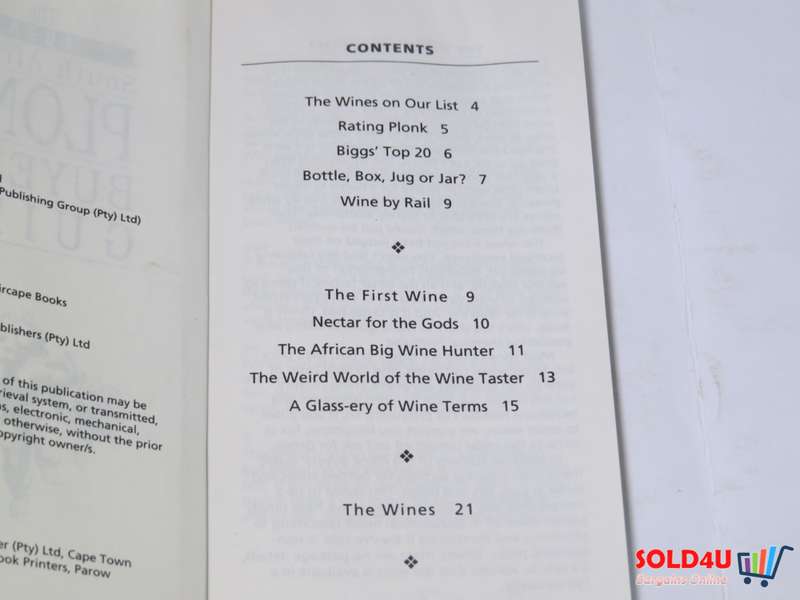 The 1995 South African Plonk Buyer's Guide - David Biggs