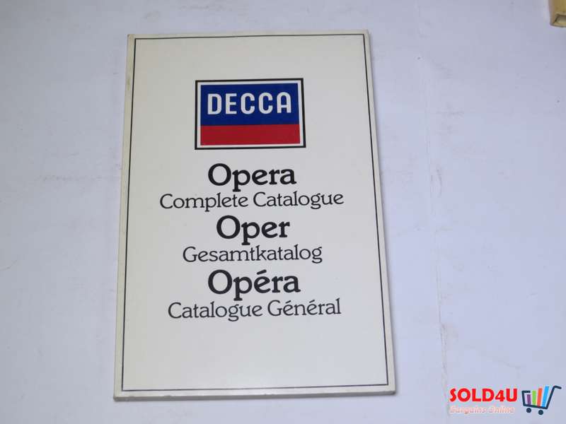 Decca Opera Complete Catalogue