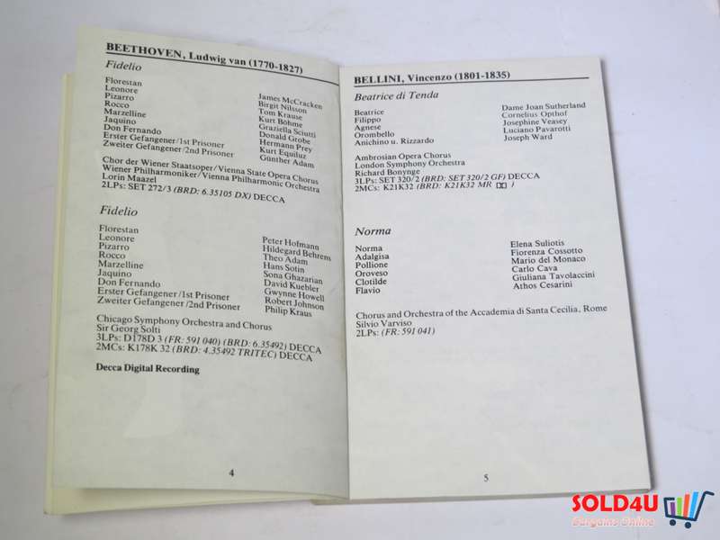 Decca Opera Complete Catalogue