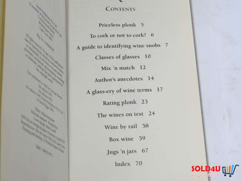 The 1994 South African Plonk Buyer's guide - David Biggs