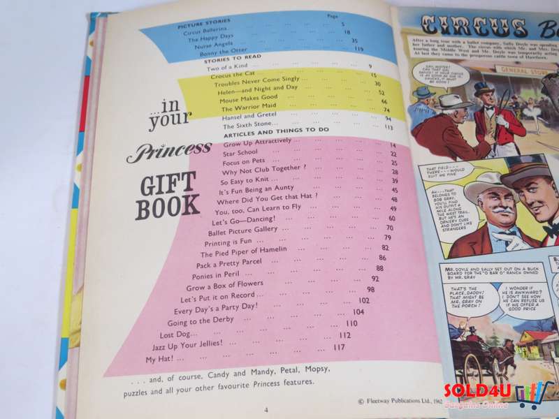 Princess Gift book for Girls 1963