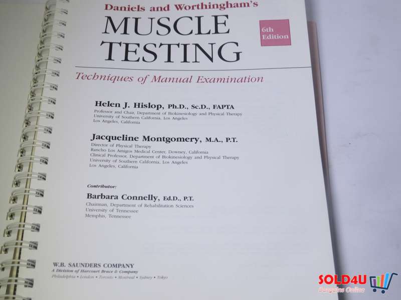 Muscle Testing 6th edition - Techniques of manual examination - Helen J.Hislop & J Montgomery